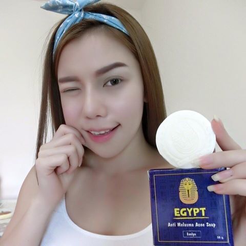 สบู่หน้าใสอียิปต์ (Egypt Anti Melasma Acne Soap By Evelyn)