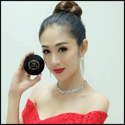 แป้งพัฟออร่าริช แป้งพัฟน้ำผึ้ง ทองคำ (Aura rich) Aura Golden Honey Powder