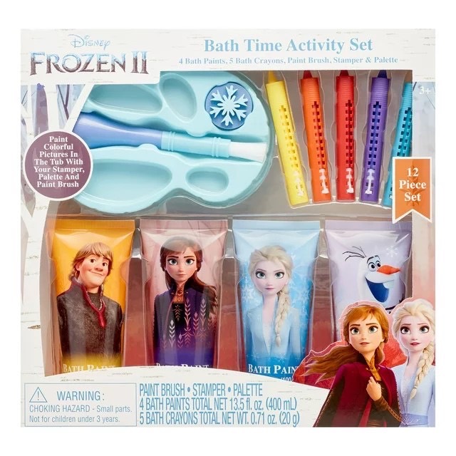 นำเข้า🇺🇸 เซ็ทกิจกรรมโฟรเซ่นFrozen II 12-Piece Bath Time Activity Set , ราคา 890 บาท