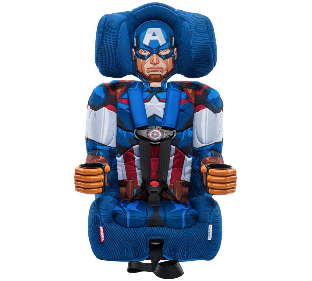 คาร์ซีทสำหรับเด็กโต ลายกัปตันอเมริกา ใช้ได้ตั้งแต่ 2 ขวบถึง 8 ขวบ KidsEmbrace Captain America Combination Booster Car Seat คาร์ซีทเด็กโต กับการ์ตูนคาแรคเตอร์ตัวโปรด เพื่อจูงใจลูกน้อยให้นั่งคาร์ซีทอย่างปลอดภัย