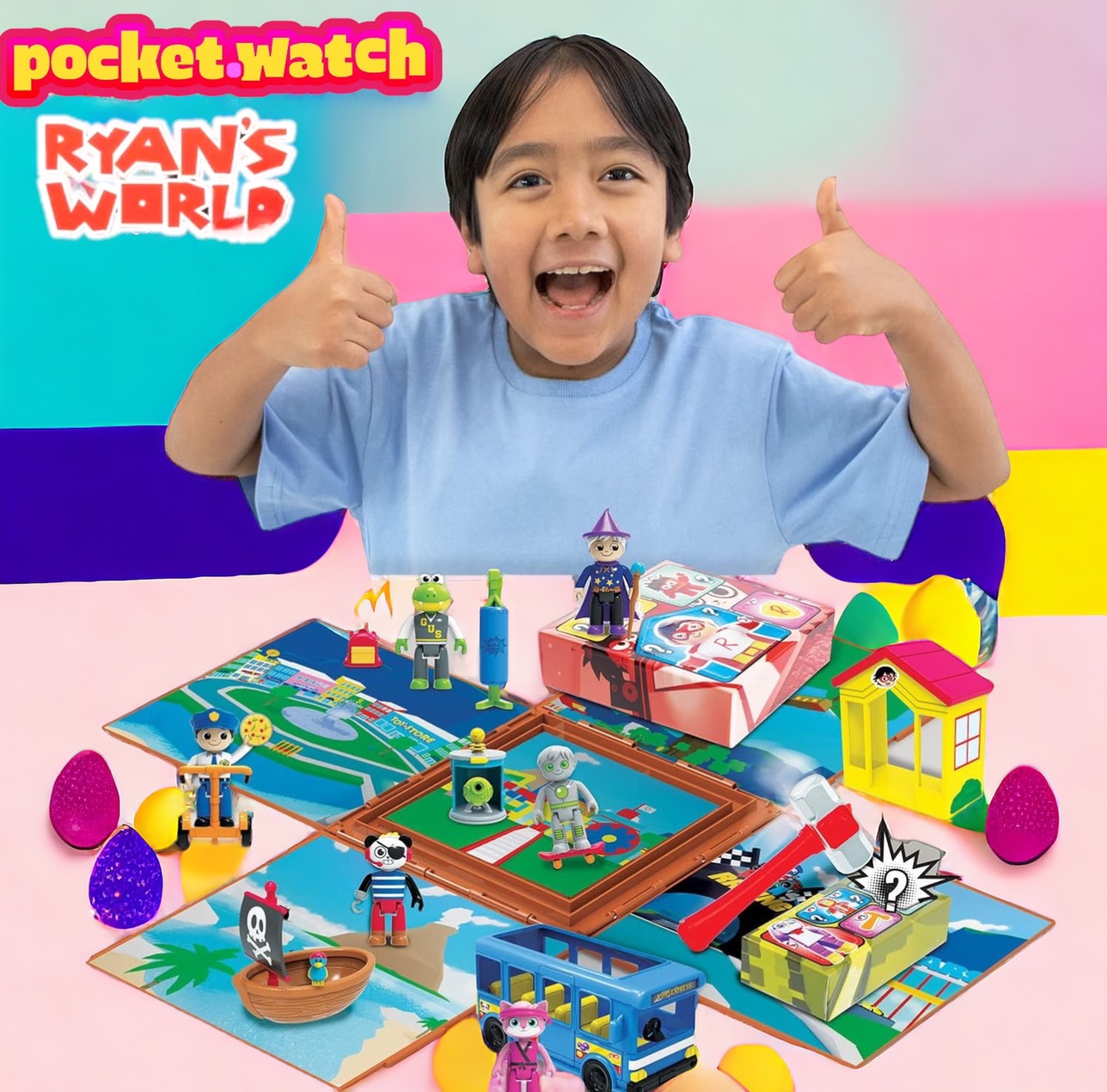 นำเข้า USA Ryan's World Smash Time Crate ด้วย 20 รหัสเสมือนจริงของเล่นเด็กสําหรับเด็กอายุ 3 ปีขึ้นไปราคา 2,790 บาท