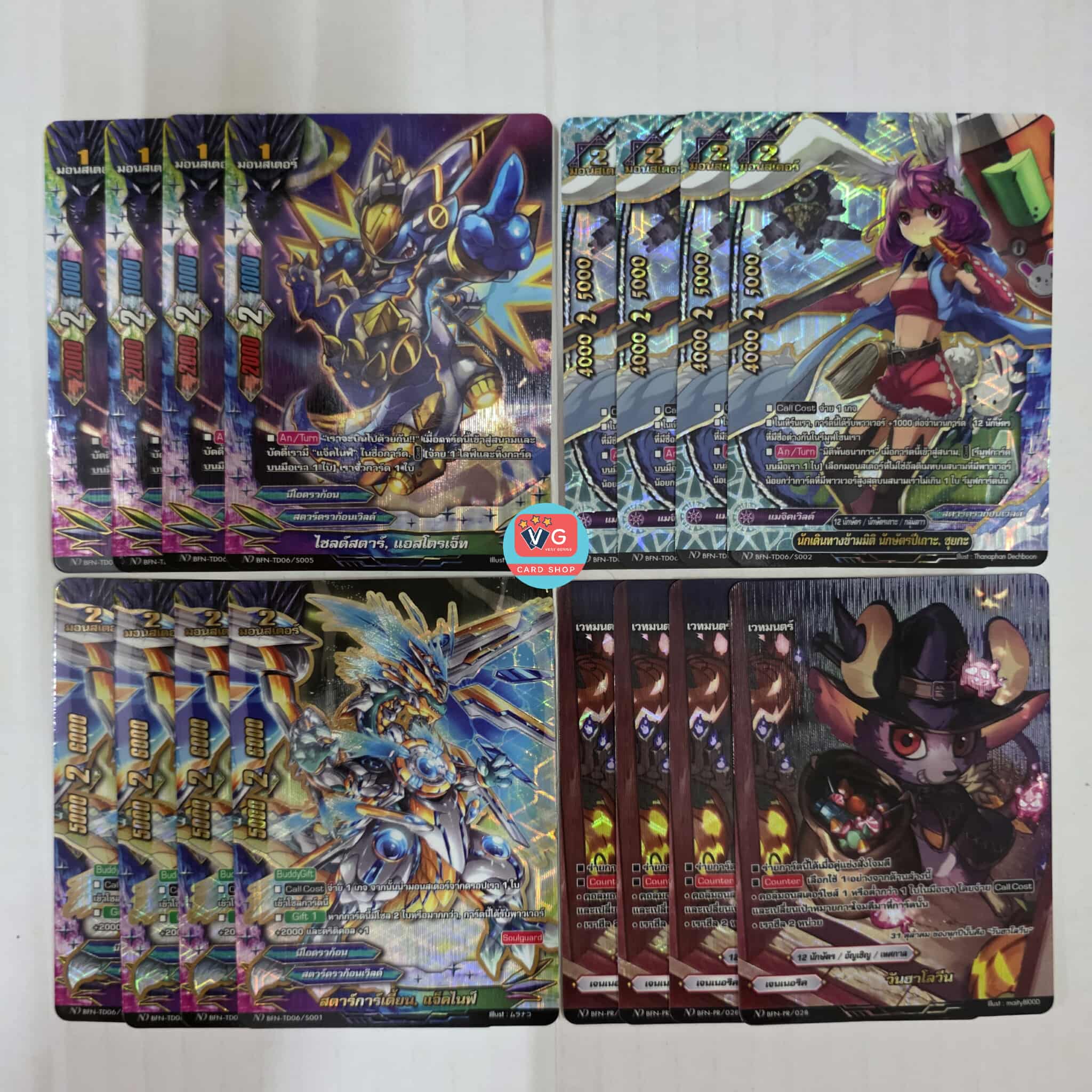 N-TD05 ฮีโร่เวิลด์ เบรฟแมชชีน N-TD06 สตาร์ดราก้อนเวิลด์ แจ็คไนฟ์ บัดดี้ไฟท์นิวไดร์ฟ Buddyfight New Drive