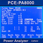 PCE รุ่นPA-8000-ICA incl. ISO Calibration Certificate Powerเครื่องวัดบันทึกอุณหภูมิData Logger