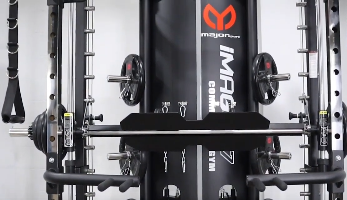 Smith Machine IMAGG 97 + ม้านั่ง819A + แผ่นน้ำหนัก50kg, สมิทแมชชีน