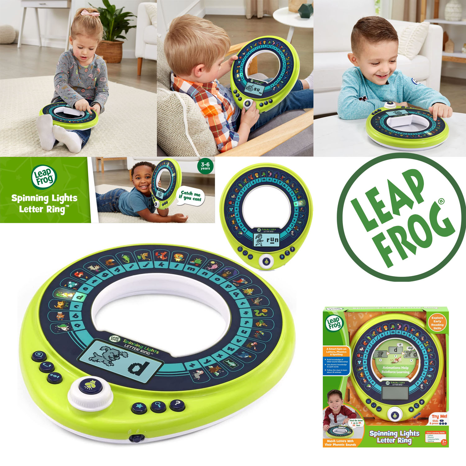 วงแหวนสอนภาษาLeapFrog Spinning Lights Letter Ring ราคา 1,990.- บาท