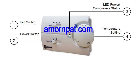 Thermostatic ตัวปรับอุณหภูมิ อะไหล่ สำหรับเครื่องปรับอากาศ เทรน TRANE