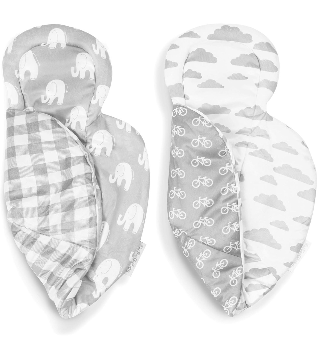 นำเข้า🇺🇸 เบาะรองเบบี๋ สำหรับใส่เปล , คาร์ซีท Infant Insert Compatible with 4Moms Mamaroo & Rockaroo – Car Seat Insert 2 Pack – Reversible Infant Car Seat Insert – Soft Plush Minky Car Seat Head Support Insert ราคา 1,690 บาท