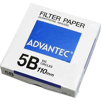 Advantec รหัสสินค้าNo.5B-110กระดาษกรอง,Filter paper,Quantitative Filters Papers,No.5B Ø110mm.