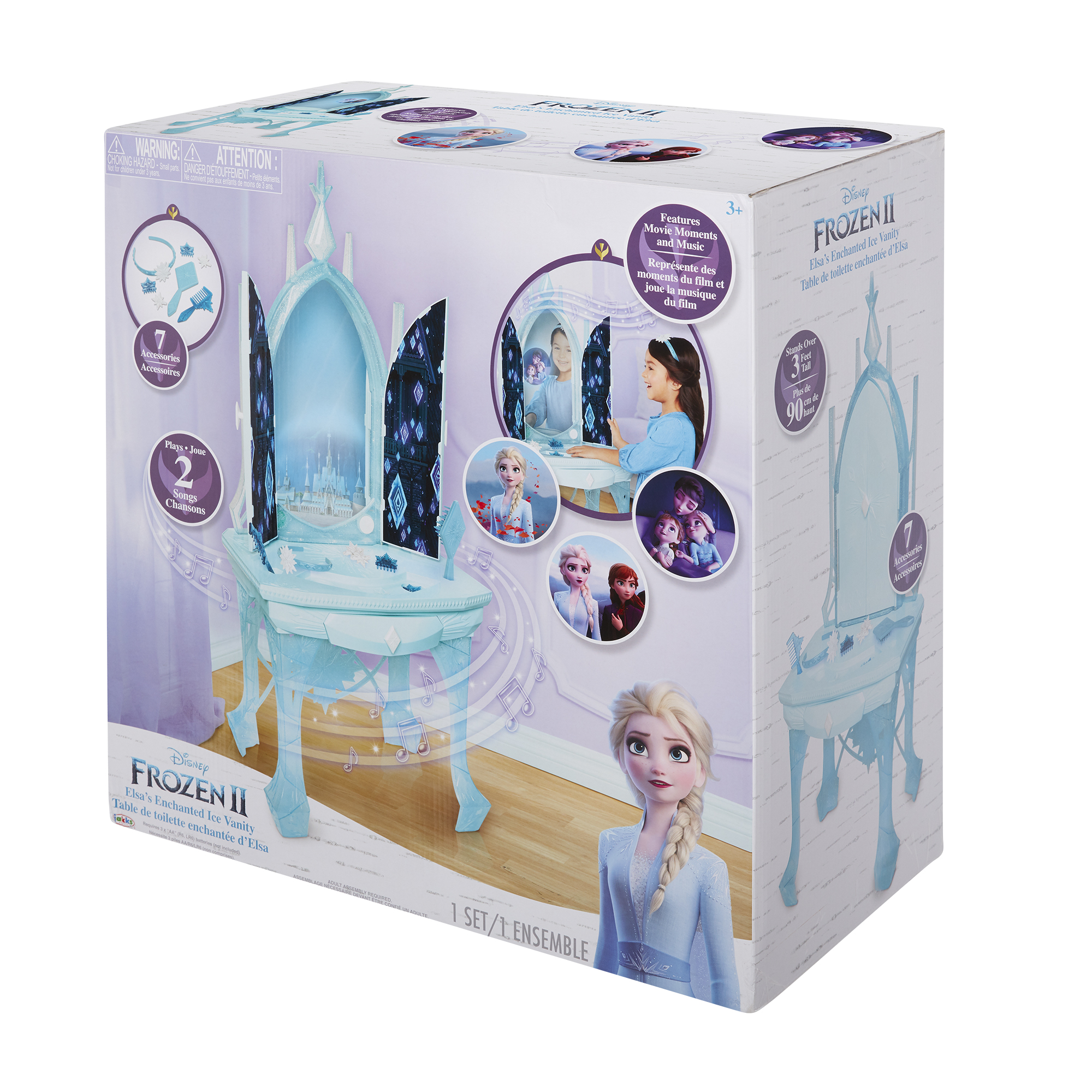โต๊ะเครื่องแป้ง โฟรเซ่น2 มีเสียง มีไฟ Disney Frozen 2 Elsa's Enchanted Ice Vanity Includes Lights, Iconic Story Moments & Plays ราคา 4,590 บาท
