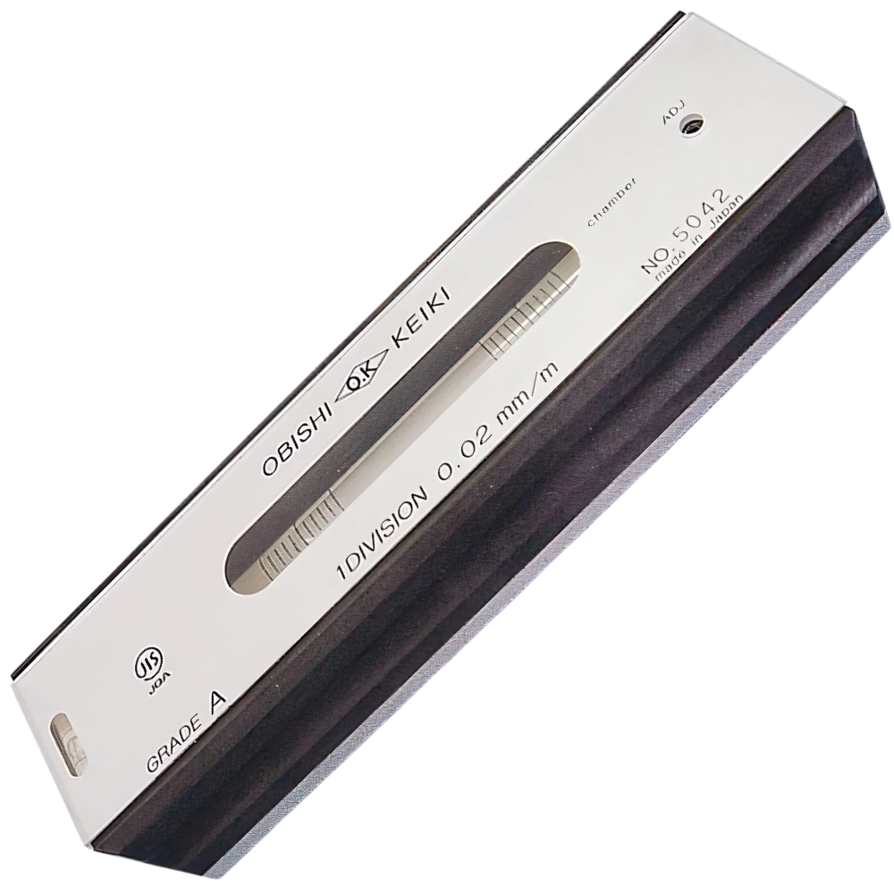 Obishi Keiki รหัส AC251 เครื่องมือวัดระดับความแบนสำหรับงานละเอียด , Precision flat level (JIS B7510 Grade A) ,sensitivity :0.02(mm/m)