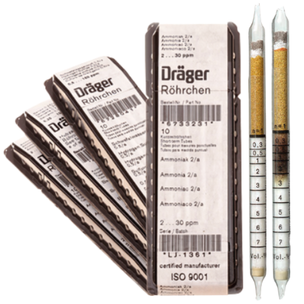 Draeger รหัสสินค้า CH29901 หลอดวัดความเข้มข้นของก๊าซ , Gas detector tubes Carbon Monoxide 0.3%/b , meas.range: 0.3～7 Vol% , quantity: 10pcs/Box