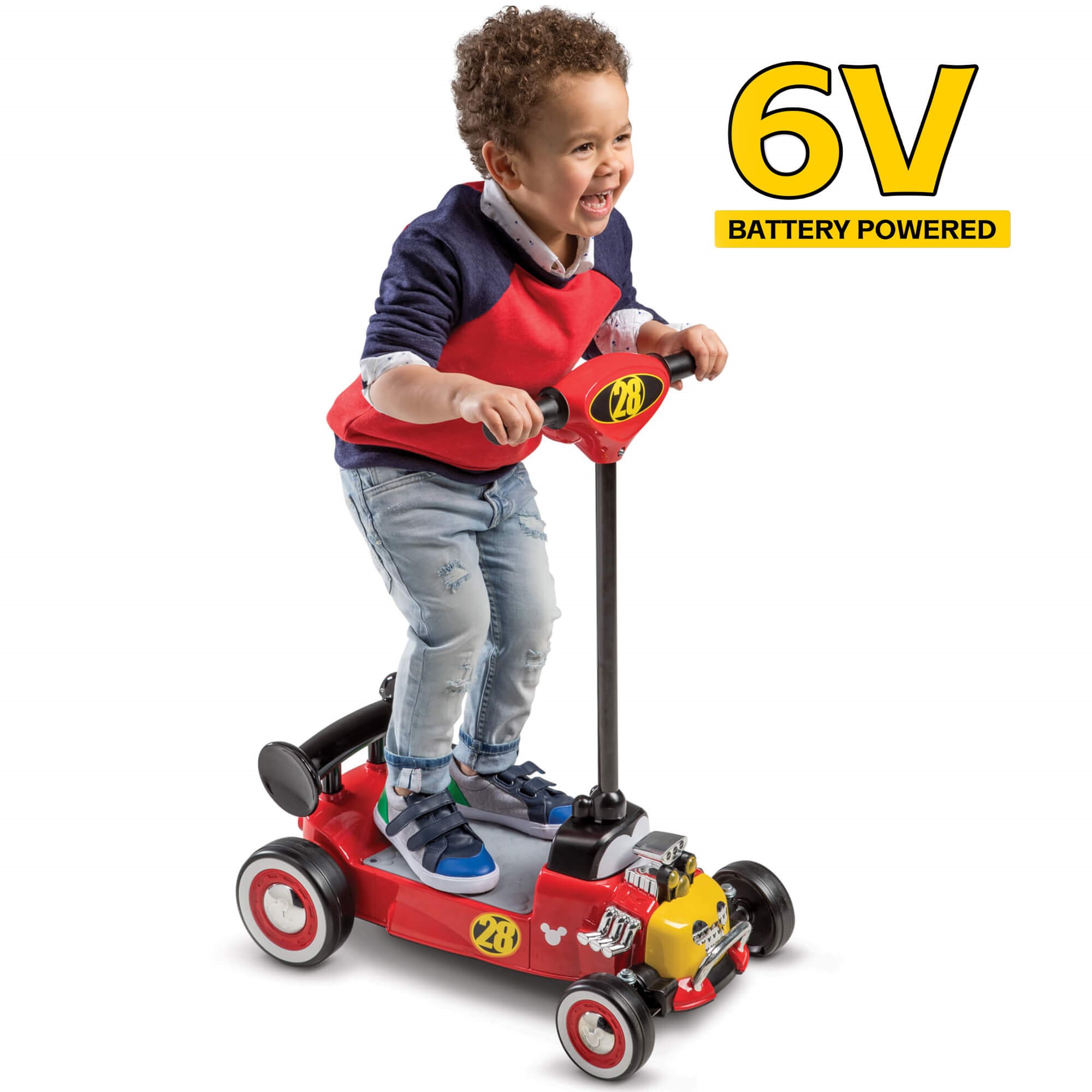 ใหม่ล่าสุดพร้อมส่ง!! สกู๊ตเตอร์ไฟฟ้า มิกกี้เม้าส์ Disney Mickey Mouse 6V Battery-Powered Ride-On Scooter by Huffy ราคา 3,190 บาท