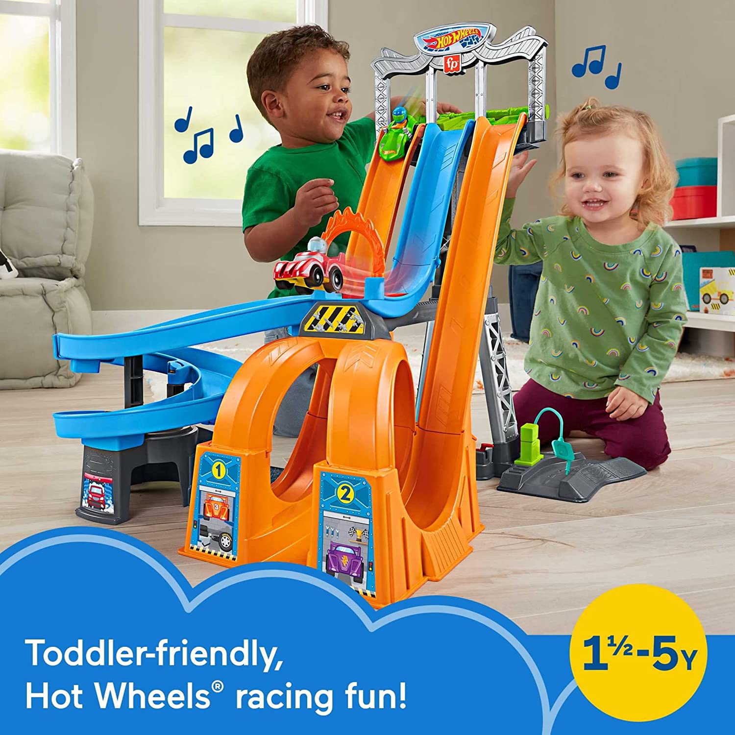 ชุดของเล่นเด็กวัยหัดเดิน Fisher-Price Hot Wheels Racing Loops Tower Race Track ราคา 2,990.- บาท