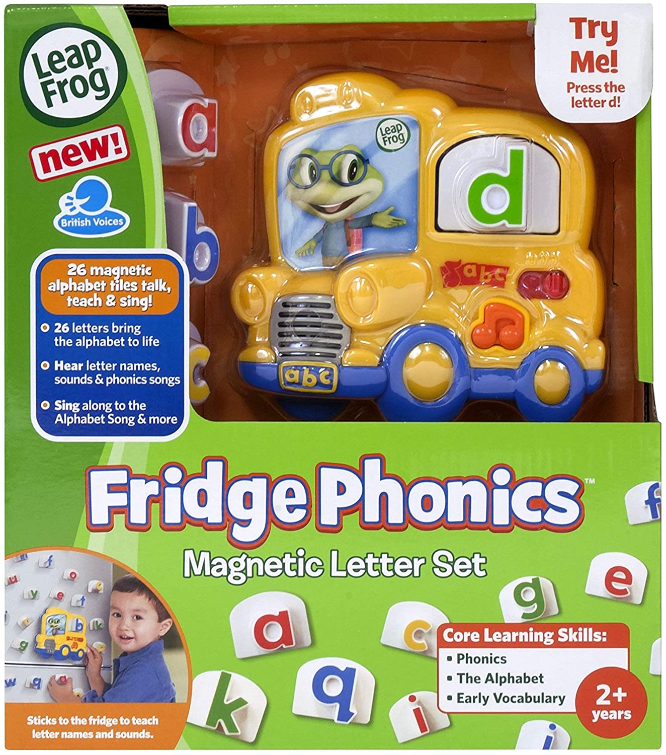ชุดตัวอักษรแม่เหล็ก A ถึง Z ติดตู้เย็น LeapFrog Phonics รถสีเหลือง ราคา 1600 - บาท