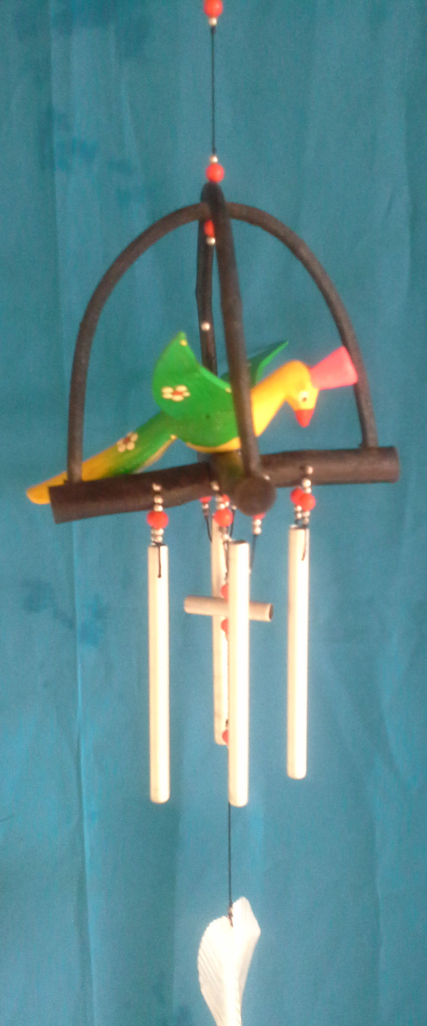 โมบายนกในกรงไม้ ส่งฟรี