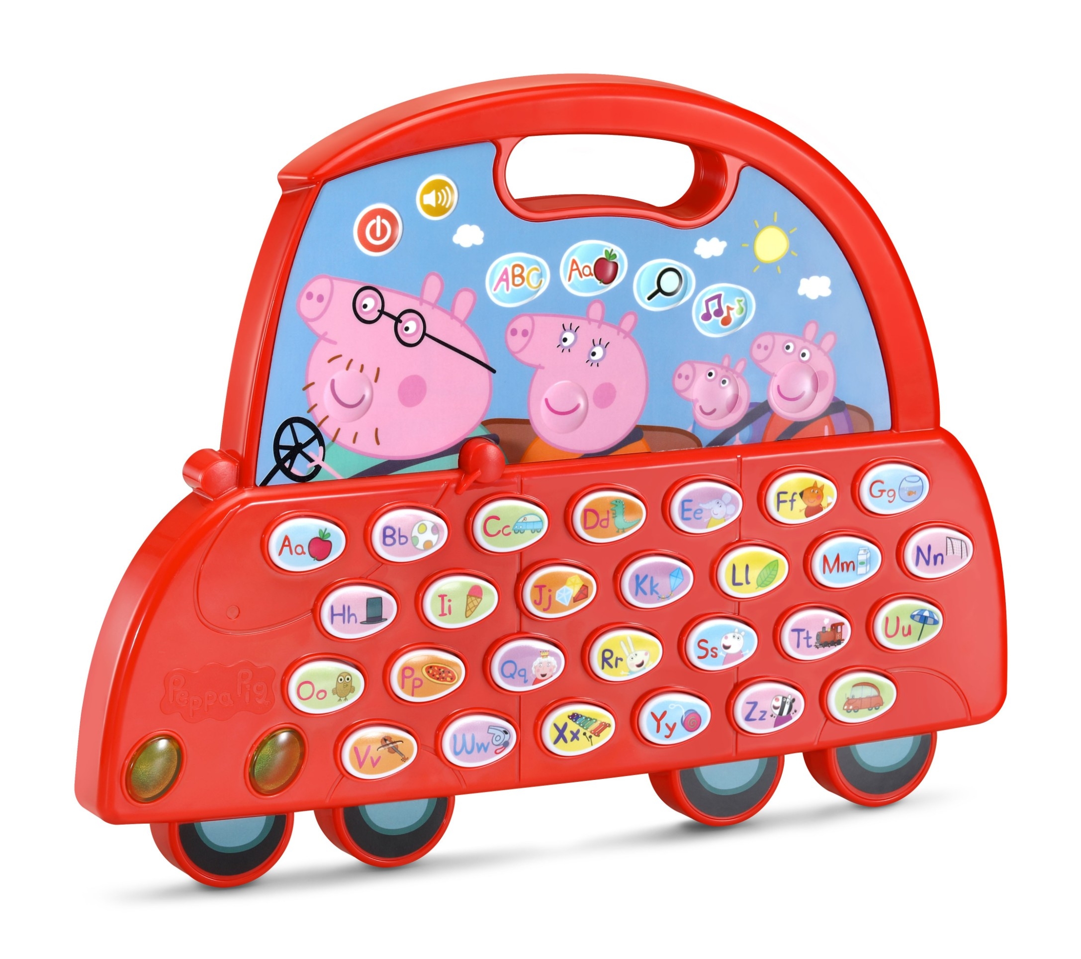 กระดานสอนภาษาและการออกเสียง เปป้าพิก VTech Peppa Pig Learn and Go Alphabet Car Learning Toy With Handle ราคา 1250