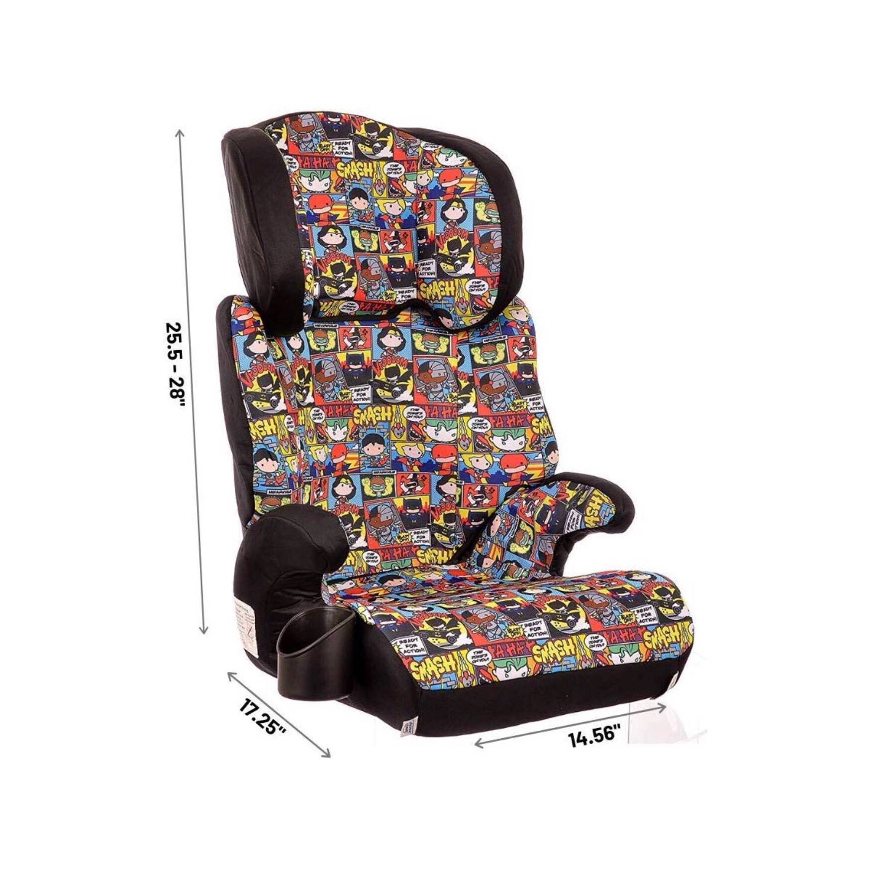 บูสเตอร์ซีท คาร์ซีทสำหรับเด็กโต แบบแยกส่วนได้ ลายซุปเปอร์ฮีโร่ KidsEmbrace High-Back Booster Car Seat, DC Comics Chibi Justice League