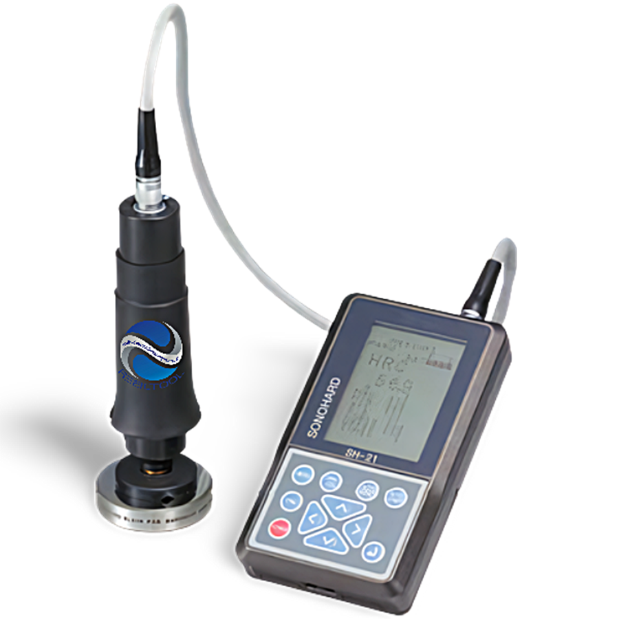 JFE Advantech รหัส SH-21-E4 เครื่องทดสอบความแข็งวัดหน่วย(HRC･HV･HS･HB)บันทึกค่าได้2,000ความจำUltrasonic Hardness Tester,Approx.40N Load/Approx.4Kgf.(Operating tem.0～50ºC)