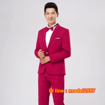 JM6102006 ชุดเสื้อสูทงานเลี้ยงผู้ชายสูทเจ้าบ่าวงานแต่งงาน (pre) JM6102006 ชิ้น