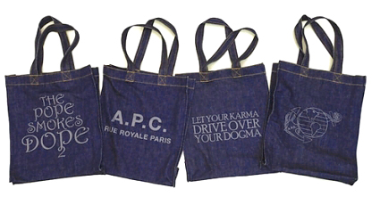 กระเป๋าช้อปปิ้งผ้ายีนส์ # 1