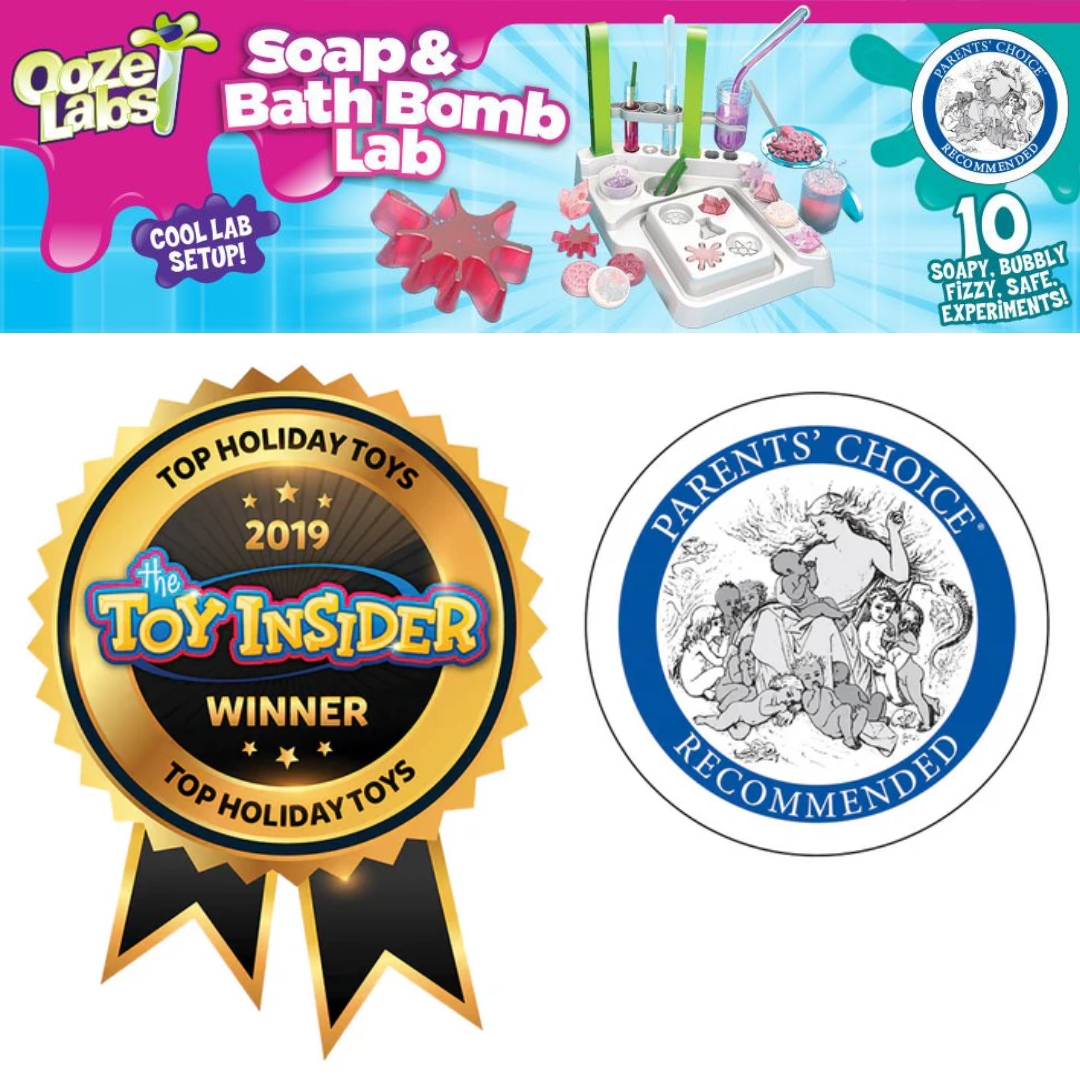 นำเข้า 🇺🇸 🧪🛁 Thames & Kosmos Ooze Labs Soap & Bath Bomb Lab ชุดทดลอง STEM ที่ให้ลูกของคุณ ทำสบู่ใส และ ระเบิดอ่างน้ำฟู่ซ่า ได้ด้วยตัวเอง