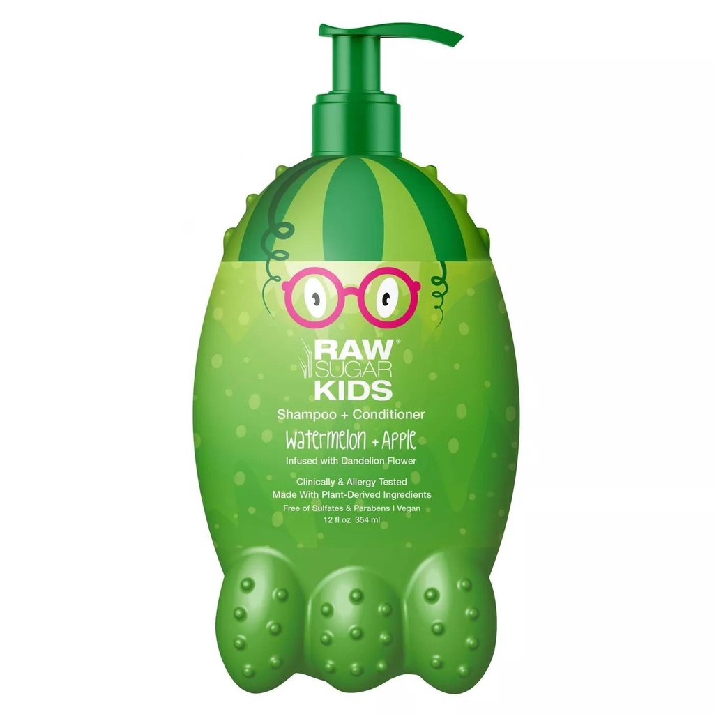 ใหม่!!! แชมพูเด็ก+คอนดิชั่นเนอร์ สบู่อาบน้ำเด็ก Raw Sugar Kids Bubble Bath and Body Wash 12 fl oz ราคา 450.- บาท