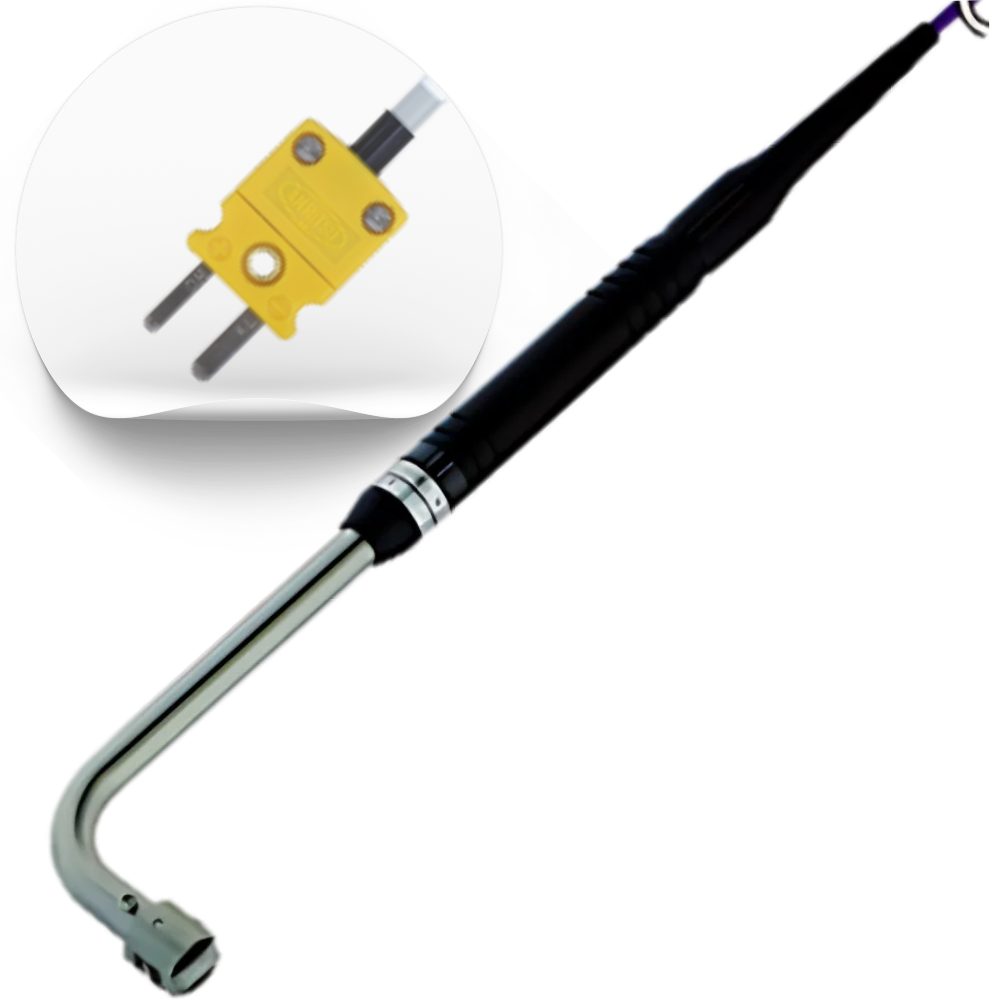 Anritsu รุ่น A-233K-01-1-TC1-ANP โพรบวัดอุณหภูมิแบบพื้นผิว,General stationary suface probes,w/ANP plug,pipe/L=100mm,head size Ø15mm,cable/L=1000mm,type-K ,temp.range:-50°C～500°C