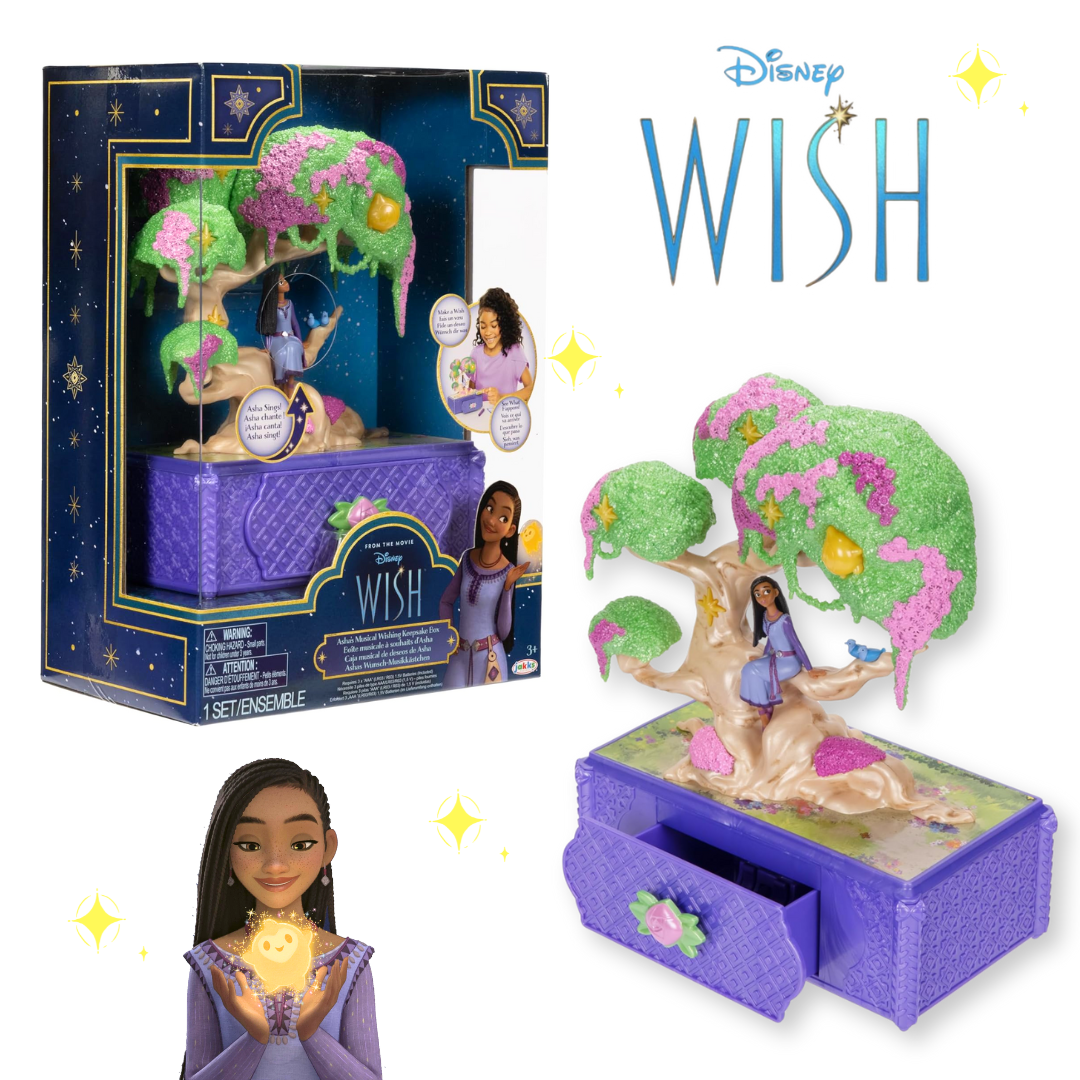 นำเข้า 🇺🇸 เป็นกล่องดนตรีสุดพิเศษ Disney Wish Asha’s Musical Wishing Keepsake Box ได้สนุกกับการเขียน ราคา 1,990 บาท