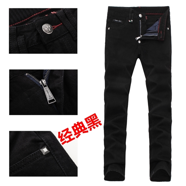 YM5908006 ยีนส์ชายสีดำแฟชั่นเกาหลี ขากระบอกเล็ก 28-38 (พรีออเดอร์) YM5908006 ชิ้น