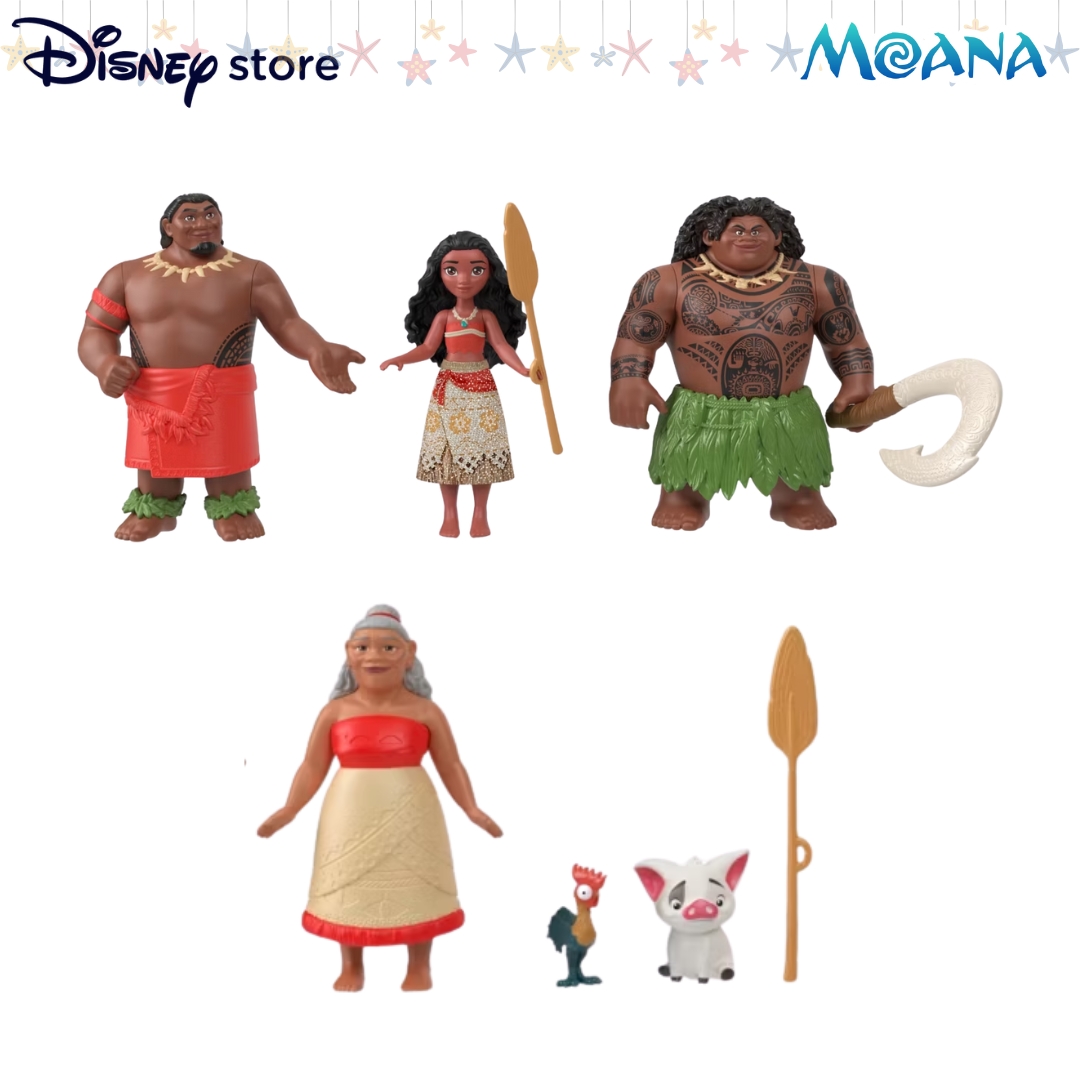 ใหม่ชุดฟิกเกอร์ ‼ นำเข้า 🇺🇸 👸Mattel Moana Storybook Set ชุดฟิกเกอร์ขนาดเล็กมาพร้อม ไม้พาย ของโมอาน่า และแพ็กเกจที่แปลงเป็นฉากหลังมหาสมุทร