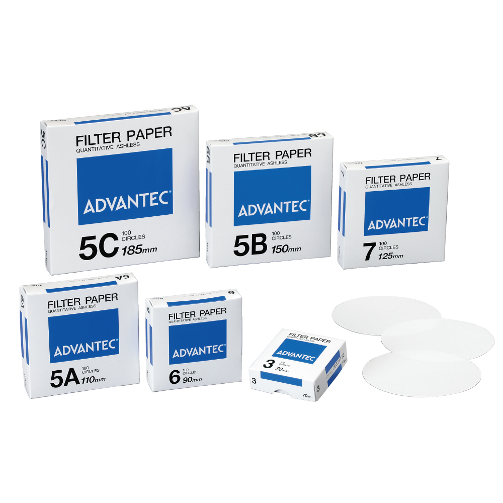 Advantec รหัสสินค้าNo.5A 47mmกระดาษกรอง,Quantitative filter paper(100 sheets)01511047