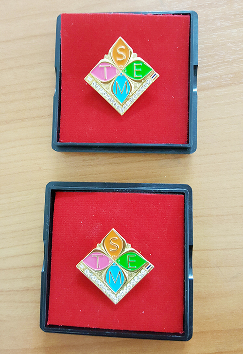 เข็มกลัดสะเต็มศึกษา ฝังเพชร (สสวท)