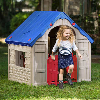 Keter Easy 2-step Foldable Playhouse บ้านเด็กเล่น , บ้านจำลองเด็กเล่น ขนาดใหญ่พับได้สุดคุ้ม จากแบรนด์ดัง Keter Kids สินค้าคุณภาพนำเข้าจากอเมริกา