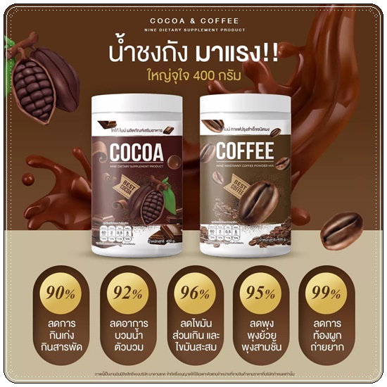 Cocoa&Coffee Nine น้ำชงถัง