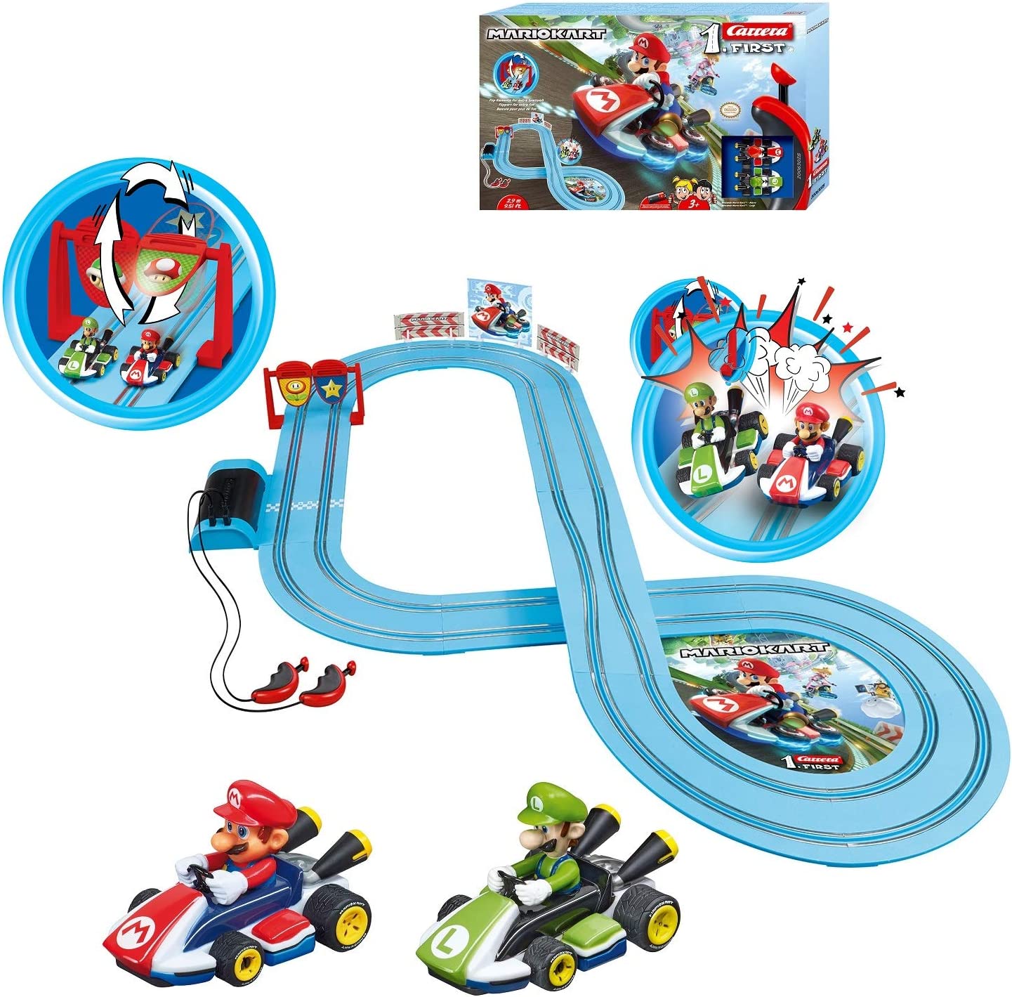 ใหม่!! รถแข่งสล็อตมาริโอ้ Carrera First Nintendo Mario Kart Slot Car Race Track ราคา 2,990.- บาท