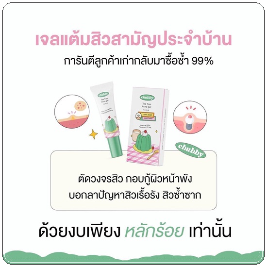 เจลแต้มสิวชับบี้ Chubby Tea Tree Acne Gel