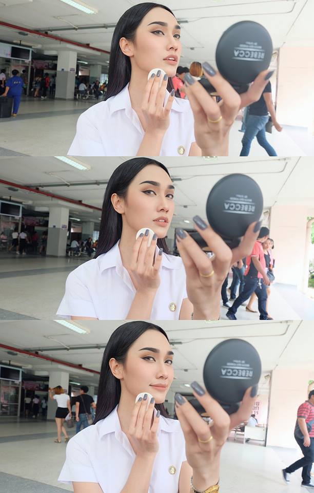 Rebecca Smooth silky powder (แป้ง รีเบคก้า spf 18 pa++) ส่งฟรี EMS