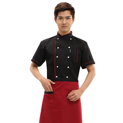 C6002007 เสื้อเชฟแขนสั้นโรงแรม ร้านอาหาร (พรีออเดอร์) รอสินค้า 3 อาทิตย์หลังโอน C6002007 ตัว