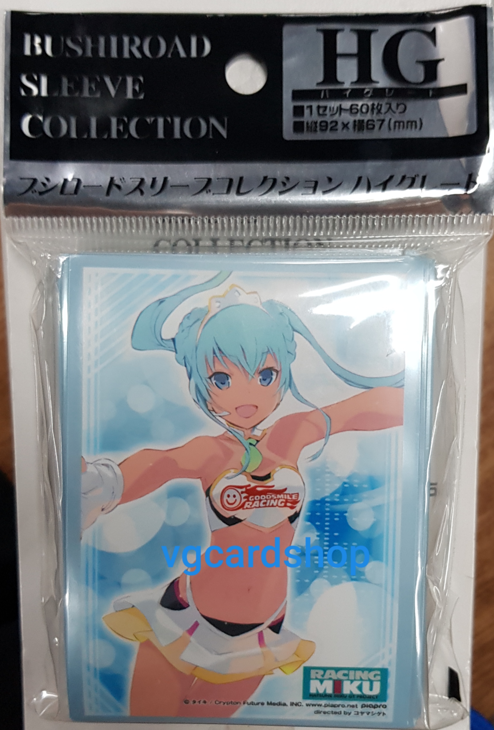 ซองใส่การ์ด สลีฟ ญีปุ่น ขนาดบัดดี้ไฟท์ bushiroad ลาย racing miku vol.1005 60ซอง