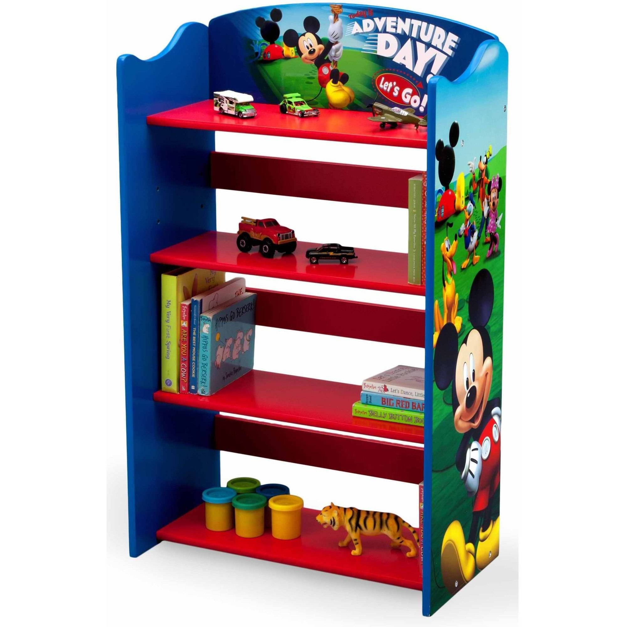 Disney Mickey Mouse Bookshelf ชั้นวางหนังสือลายมิกกี้เม้าส์ วัสดุทำจากไม้ทั้งชุด ลิขสิทธิ์แท้ นำเข้าจาก USA