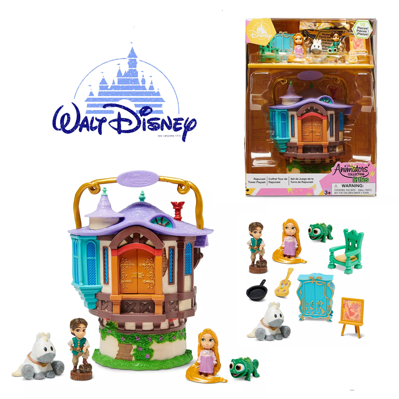 ชุดของเล่น Littles Rapunzel Tower ของ Disney Animators – Tangled ราคา 1250 .- บาท