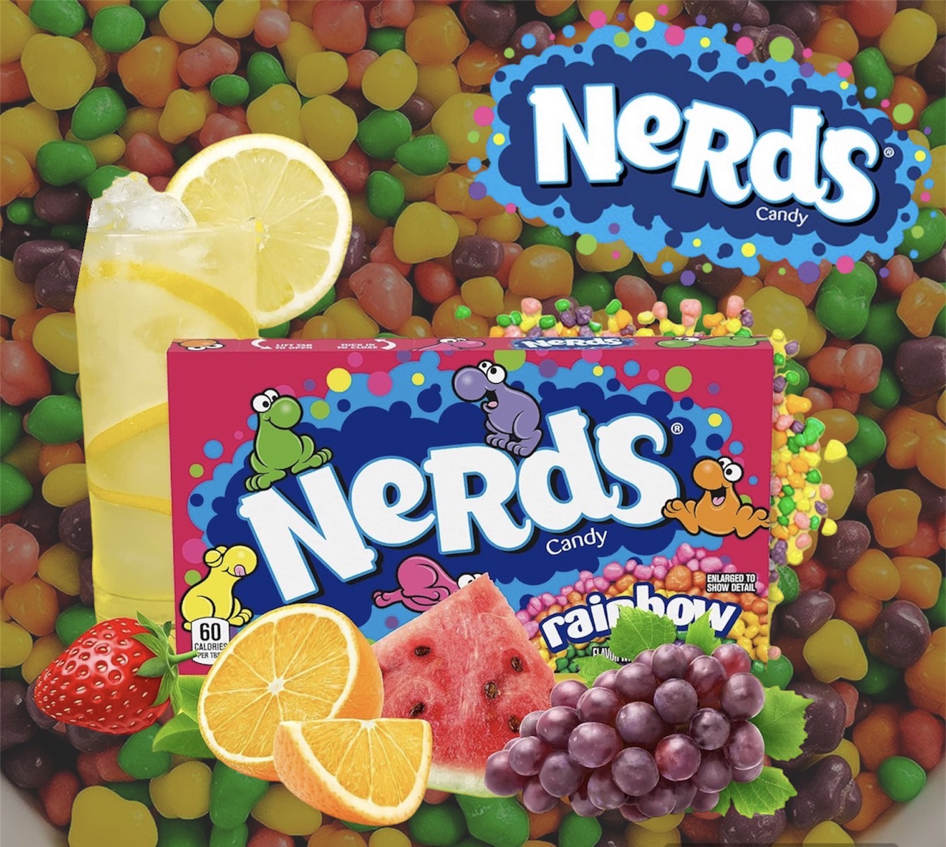 นำเข้าus Nerds Rainbow Theater Box Candy, 5 oz ราคา 199 บาท