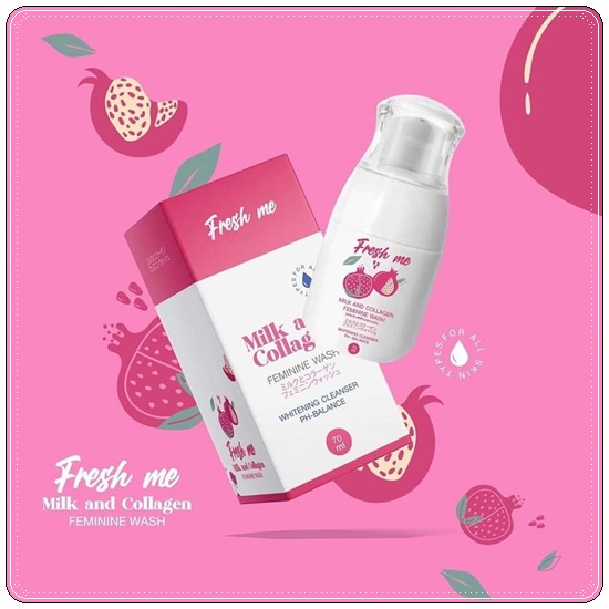 เฟรช มี ล้างจุดซ่อนเร้น Fresh Me Milk and Collagen Body Wash โฉมใหม่