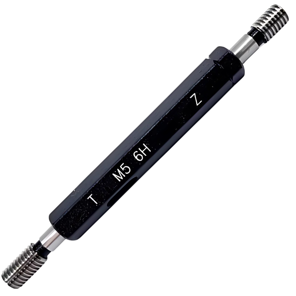M5P0.5-6H เกจวัดเกลียวในชนิดเกลียวเมตริกมาตรฐานสากล, Metric thread plug gauge,taperlock,(ISO standard,class-6H),M5x0.5-6H,Go-NoGo set,with inspection result