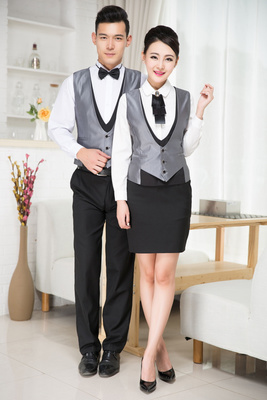 N6205010 ชุดพนักงานไนท์คลับ,Night wear,Tooling Bar Waiter,ชุดพนักงานบาร์,ชุดพนักงานโรงหนัง,ชุดพนักงานโรงละคร คาซิโน สีภาพ L-3XL N6205010 เสื้อกั๊กตัวเดียว