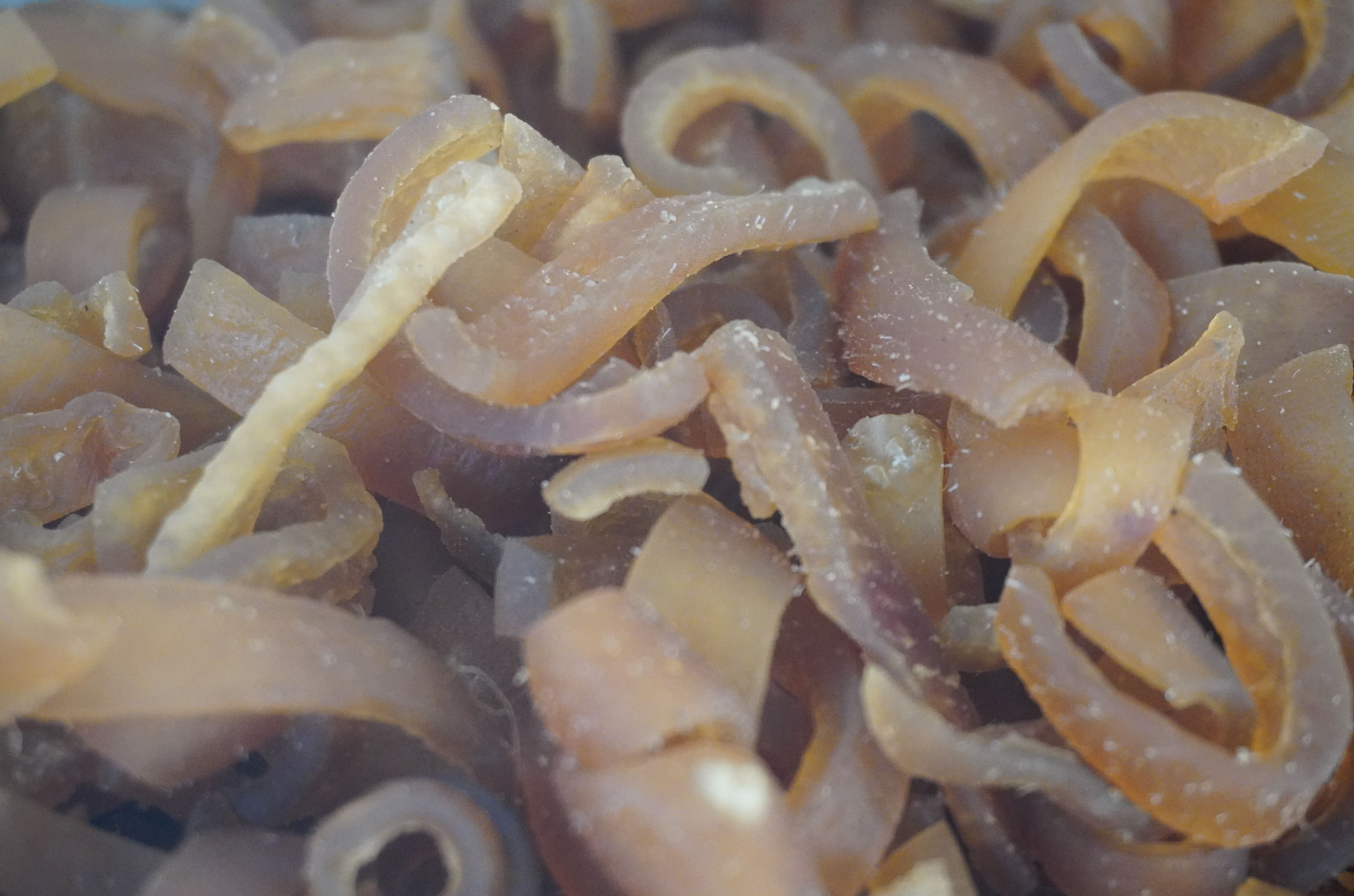 แคบหมูไร้มัน สูตรไทยใหญ่ ขนาด 50 กรัม อบในหม้อไร้น้ำมันได้ แคบหมูไร้มัน แคบหมูปรุงรส (ชนิดแห้ง ยังไม่ได้ทอด) อร่อยถูกปาก ยังไม่ได้ทอด แคบหมูไร้มันกึ่งสำเร็จรูป Pork rind, Pork crackling สูตรเด็ดไม่ซ้ำใคร