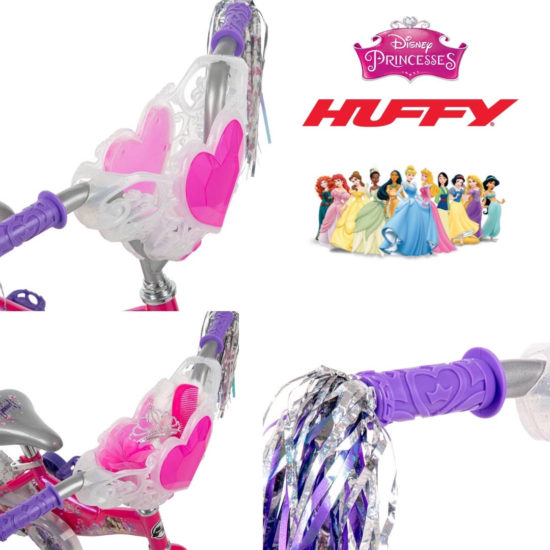 นำเข้า 🇺🇸 ✨Huffy Princess 12" Kids' Bike - Pink - จักรยานเด็กเจ้าหญิงดิสนีย์ ขนาด 12 นิ้ว สีชมพูอายุ 3–5 ปี ราคา 5,590 บาท