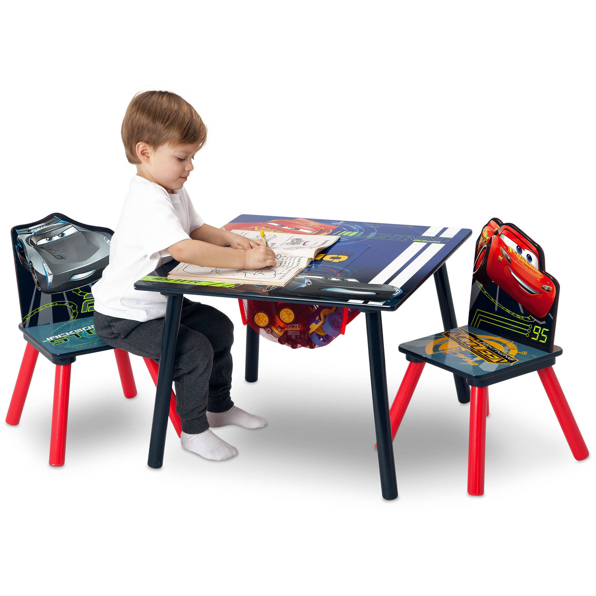 โต๊ะเขียนหนังสือเด็กลายคาร์ส Delta Children - Disney Pixar Cars Kids Table and Chair Set With Storage ลิขสิทธิ์แท้นำเข้าอเมริกา ราคา 3990 บาท