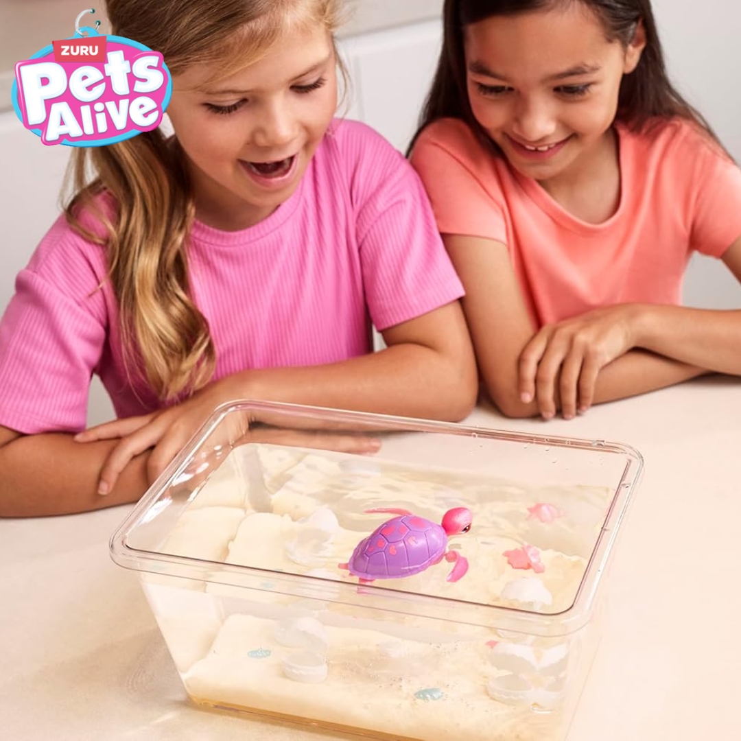 นำเข้า 🇺🇸 💖🐢 เซอร์ไพรส์จากโลกใต้น้ำไปกับ Pets Alive Mommy Turtle Surprise! มาพร้อมไข่ 4 ฟอง ให้ลูก ๆ ลุ้นว่าจะมีลูกเต่าจิ๋วกี่ตัว