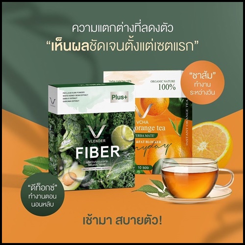 ชาส้ม Vcha juju orange tea (โปร 1แถม1)
